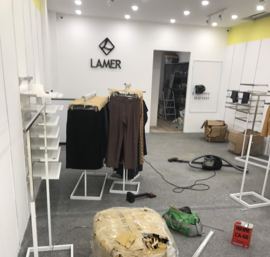 Thi công Thảm cửa hàng thời trang Lamer Vinh