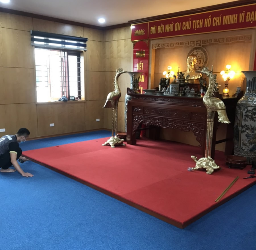Thi công Thảm phòng thờ Sở Y Tế Nghệ An