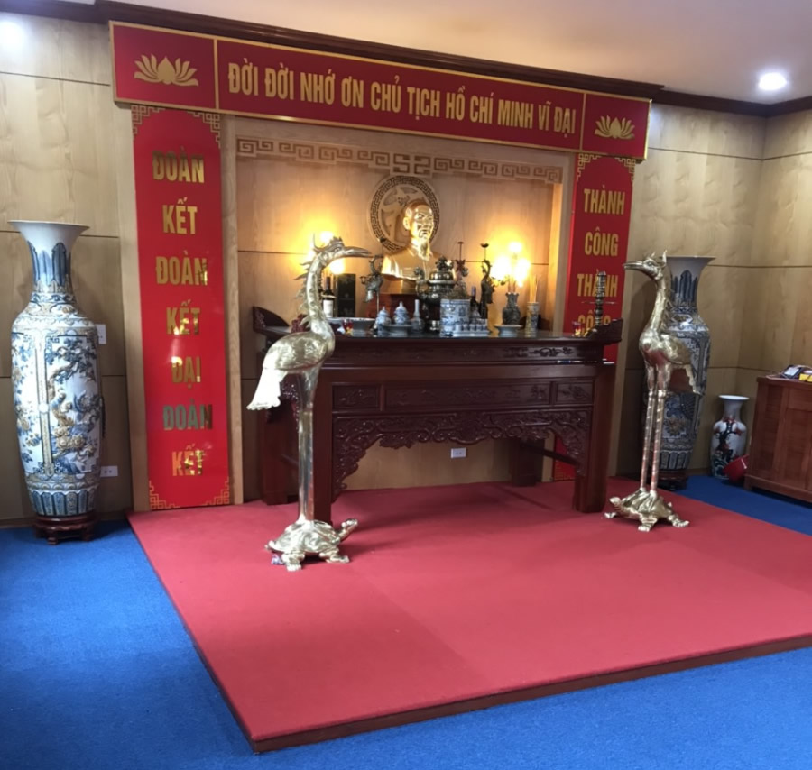 Thi công Thảm phòng thờ Sở Y Tế Nghệ An