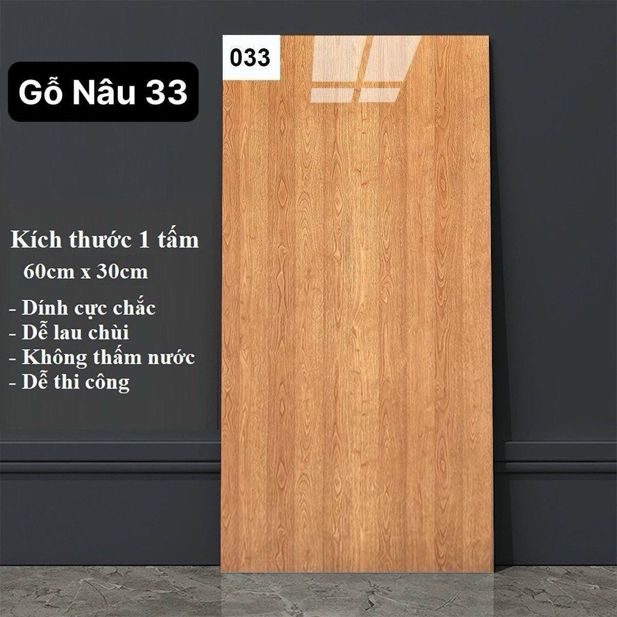 Thi công xốp dán tường PVC vân đá