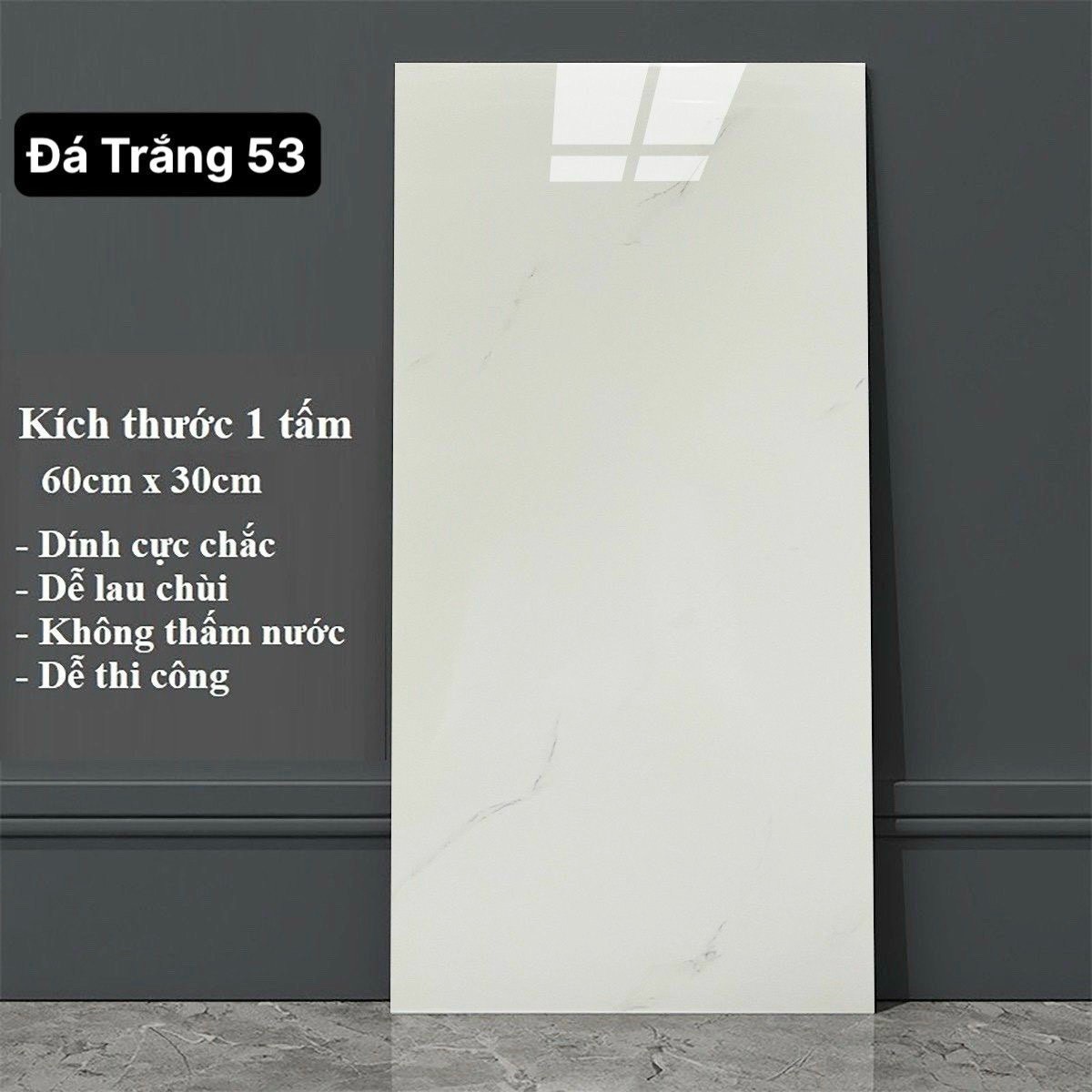 Thi công xốp dán tường PVC vân đá